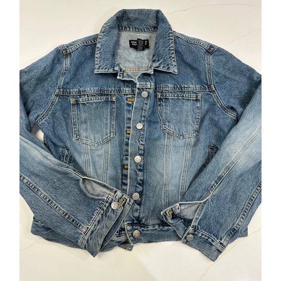 Polo Jeans Ralph Lauren American Flag Patch Denim Jacket XL - Picture 3 of 5